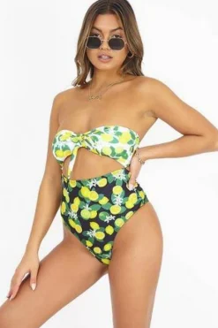 Bañador Enterizo Estampado De Frutas Brave Soul