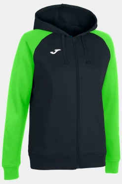 Chaqueta Con Capucha Joma Academy IV Negro Verde Flúor