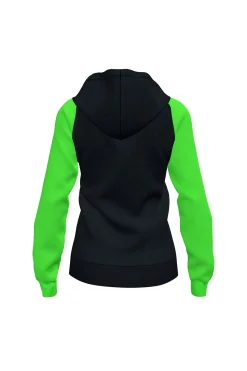 Chaqueta Con Capucha Joma Academy IV Negro Verde Flúor