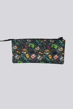 Estuche Escolar Minecraft Pixel 25 Triple - 11.5 X 23.5 X 3 CM