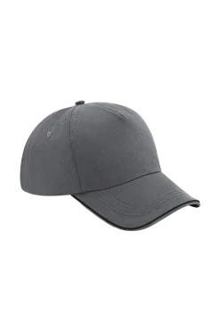 Gorra De Cinco Paneles Con Ribete Beechfield Authentic