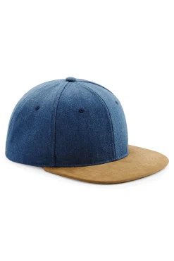 Gorra / Visera Piel Melocoton Beechfield Snapback (paquete De 2)