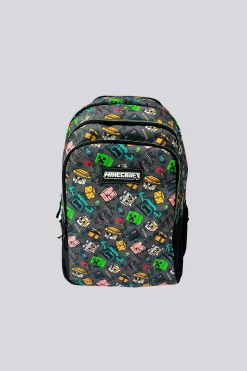 Mochila Escolar Minecraft Pixel 25 - 44 X 30 X 20 CM