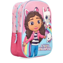 Mochila Infantil De Gabby´s Dollhouse - Color Rosa - Cierre De Cremallera