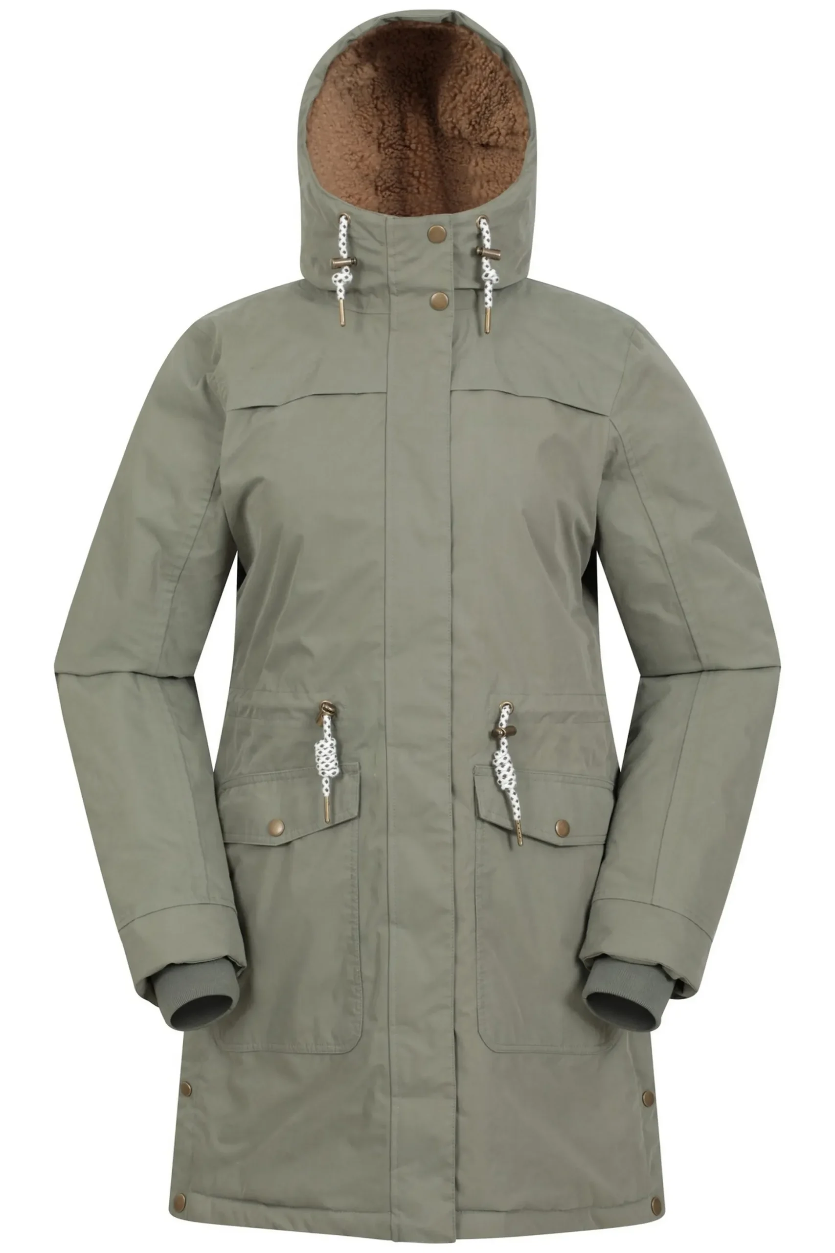 Parka Impermeable De Forro De Borreguito Mountain Warehouse Acorn