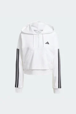 Sudadera Con Capucha Essentials French Terry Quarter-zip 3 Bandas adidas