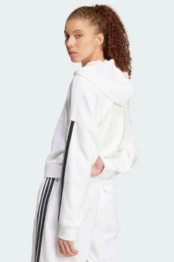 Sudadera Con Capucha Essentials French Terry Quarter-zip 3 Bandas adidas