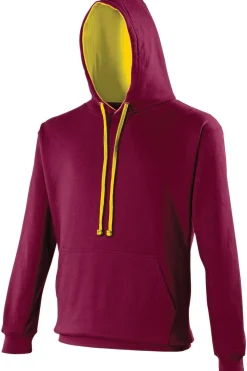Sudadera Con Capucha Modelo Varsity Awdis