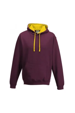 Sudadera Con Capucha Modelo Varsity Awdis