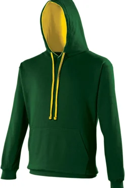 Sudadera Con Capucha Modelo Varsity Awdis