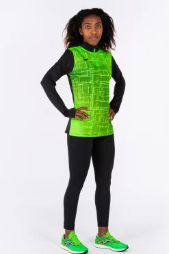 Sudadera Joma Elite VIII Negro Verde Flúor