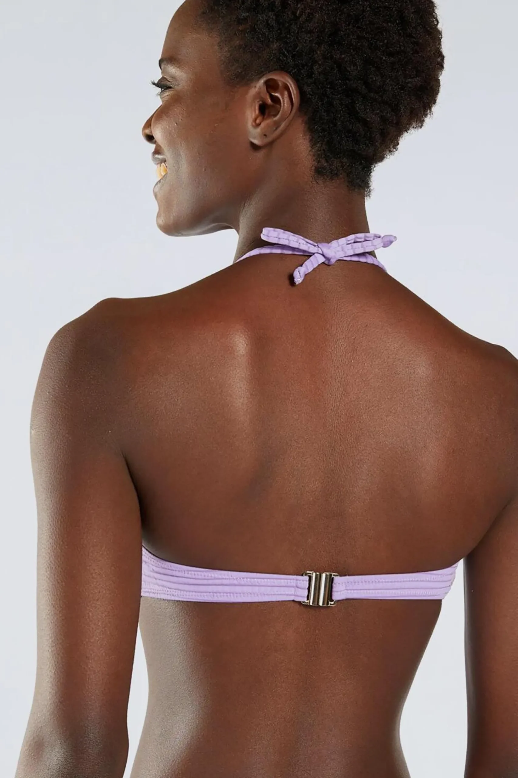 Top Bikini Bandeau Silver