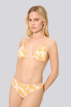 Top Bikini Triángulo Ysabel Mora Hojas Micropiqué Copa B