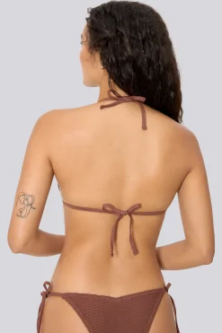 Top Bikini Triángulo Ysabel Mora Tejido Calado