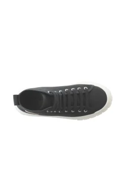 Zapatillas Abotinadas De Lona Victoria Abril Con Parche De Goma Y Suela Gruesa