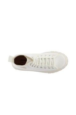 Zapatillas Abotinadas De Lona Victoria Abril Con Parche De Goma Y Suela Gruesa