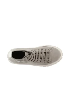 Zapatillas Abotinadas De Lona Tintada Drec Victoria Abril Con Parche De Goma Y Suela Gruesa
