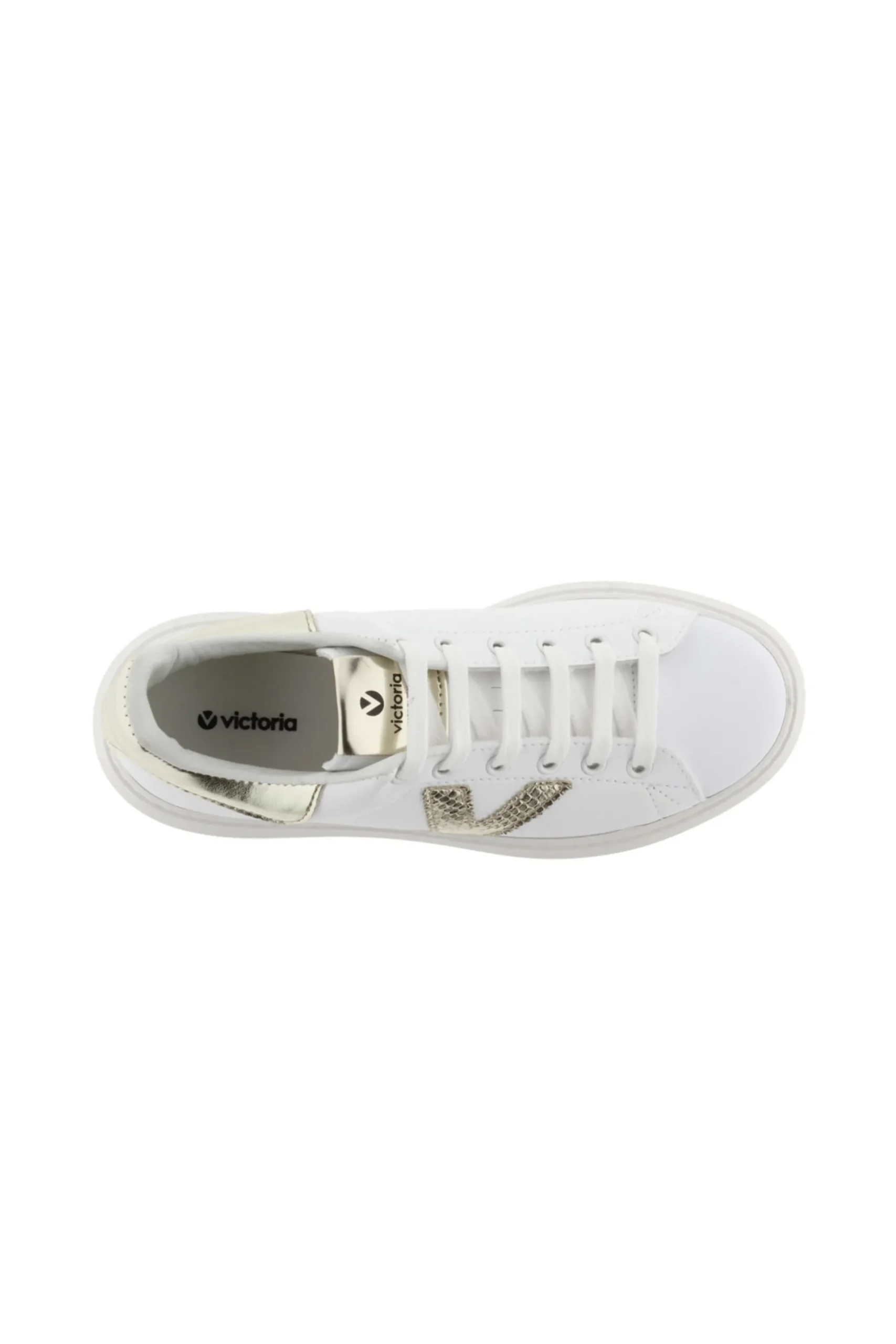 Zapatillas De Efecto Piel Victoria Milán Con Piezas Metalizadas En Contraste