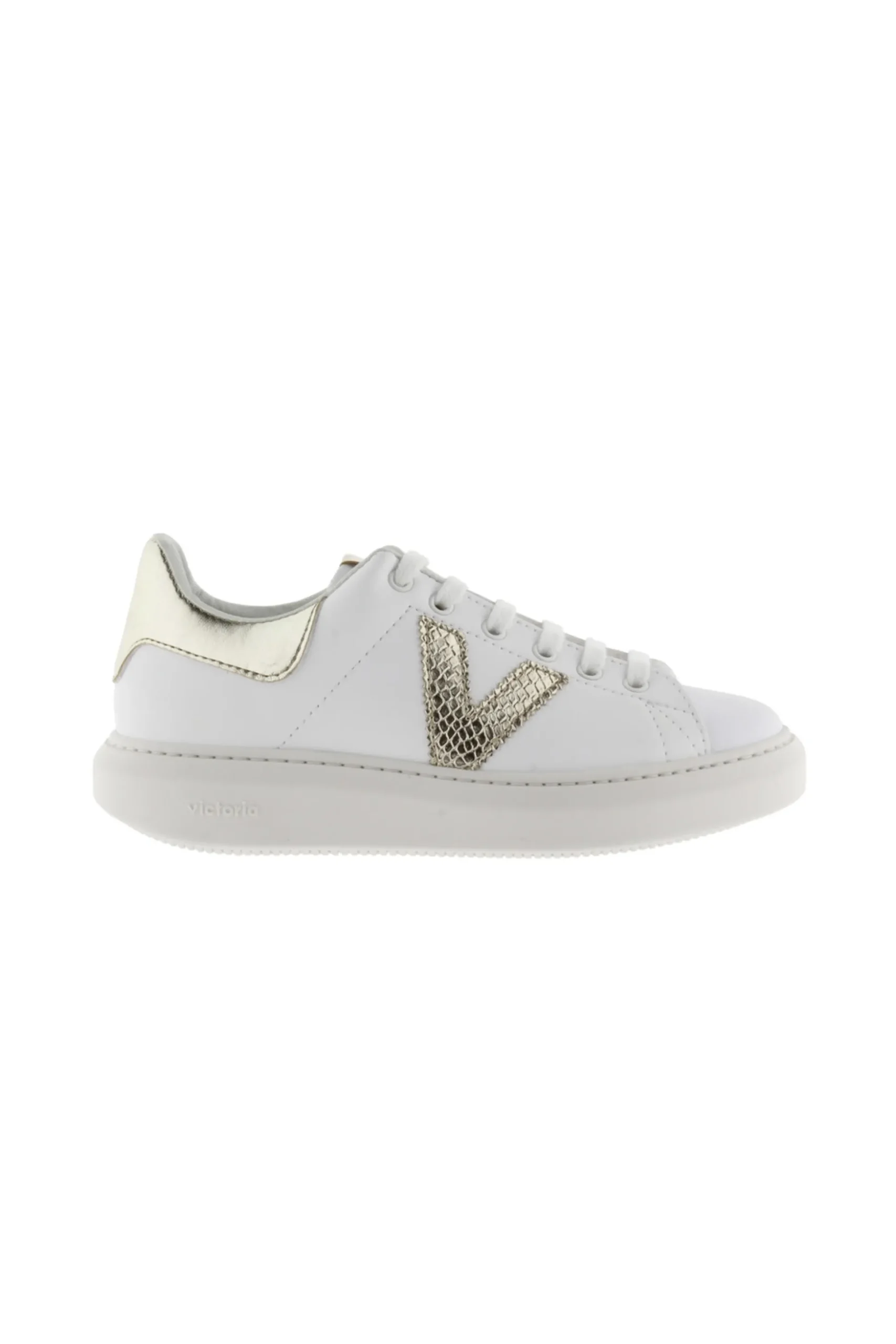 Zapatillas De Efecto Piel Victoria Milán Con Piezas Metalizadas En Contraste