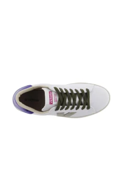 Zapatillas De Efecto Piel Victoria Berlin Con Piezas En Tonos Flúor Y Cordones De Color
