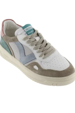 Zapatillas De Efecto Piel Victoria Seul Con Piezas De Serraje