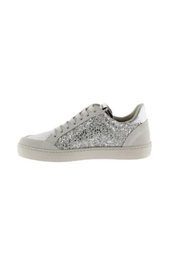 Zapatillas De Glitter Victoria Berlin Con Piezas Metalizadas Y Logotipo En Contraste
