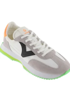 Zapatillas De Nylon Victoria Cosmos Con Suela Dentada Bicolor E Interior De Rizo