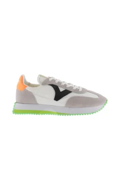 Zapatillas De Nylon Victoria Cosmos Con Suela Dentada Bicolor E Interior De Rizo